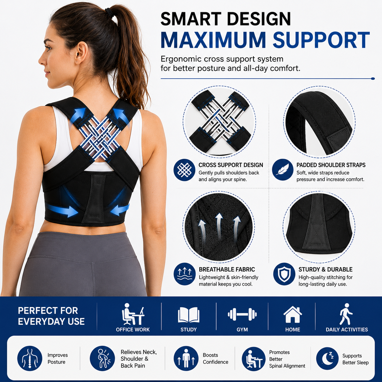 Adjustable Posture Corrector Belt